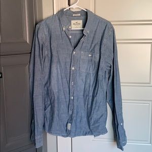 Hollister men’s large button down shirt